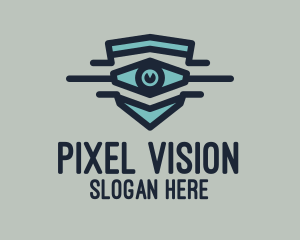 Visual - Blue Eye Shield logo design