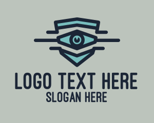 Ophthalmologist - Blue Eye Shield logo design
