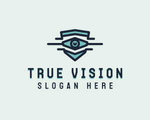 Blue Eye Shield logo design