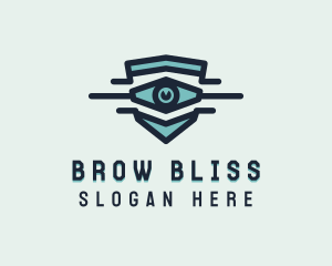 Blue Visual Eye logo design