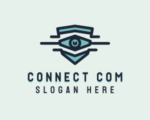 Blue Visual Eye logo design