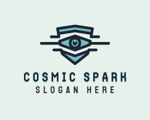 Blue Visual Eye logo design