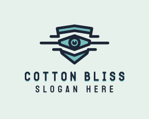 Blue Visual Eye logo design