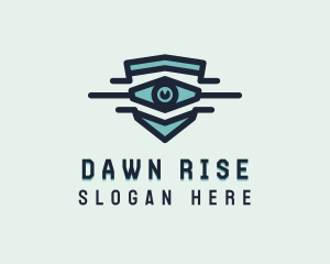 Blue Visual Eye logo design