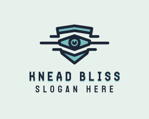 Blue Visual Eye logo design