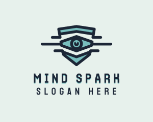 Blue Visual Eye logo design