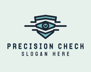 Blue Visual Eye logo design