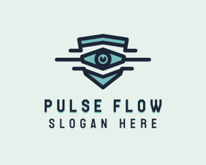 Blue Visual Eye logo design