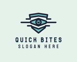 Blue Visual Eye logo design