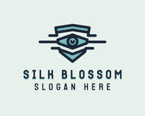 Blue Visual Eye logo design