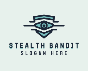 Blue Visual Eye logo design