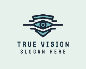 Blue Eye Shield logo design