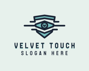 Blue Visual Eye logo design