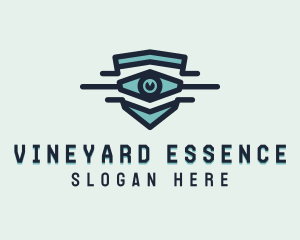 Blue Visual Eye logo design