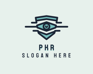 Blue Visual Eye logo design