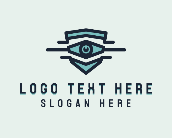 Visual - Blue Visual Eye logo design