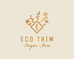 Autumn Floral Organic Florist logo design