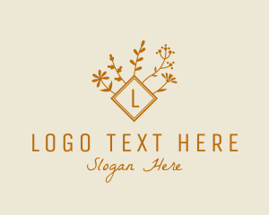 Leaf - Autumn Floral Organic Florist logo design