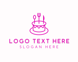 Pastry Cake Utensils logo design