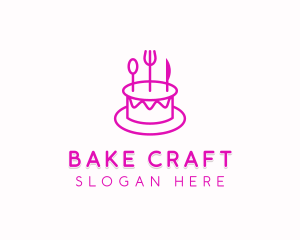 Pastry Cake Utensils logo design