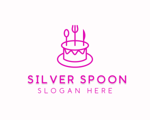 Pastry Cake Utensils logo design