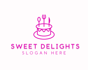 Pastry Cake Utensils logo design