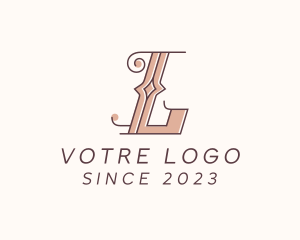 Letter L - Retro Diamond Business logo design