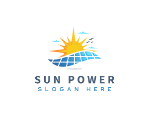 Sun Solar Field logo design