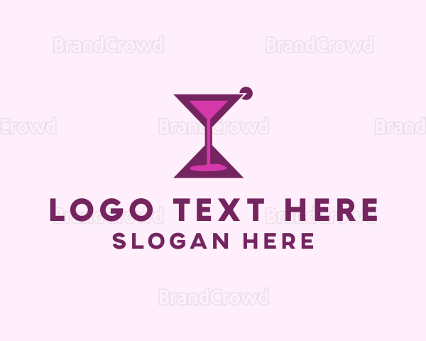 Hourglass Cocktail Time Logo