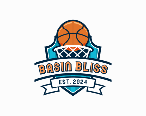 Basketball Varsity Shield logo design