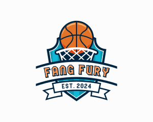 Basketball Varsity Shield logo design