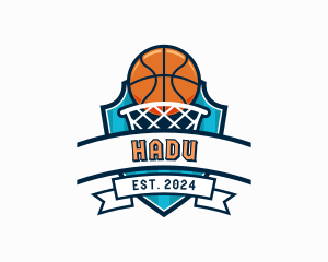 Emblem - Basketball Varsity Shield logo design