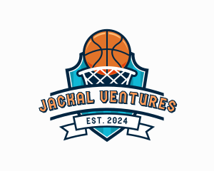 Basketball Varsity Shield logo design