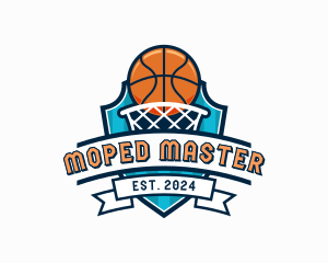 Basketball Varsity Shield logo design