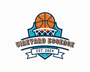 Basketball Varsity Shield logo design