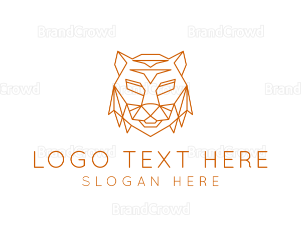 Geometric Beast Tiger Logo