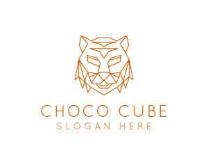Cougar - Geometric Beast Tiger logo design