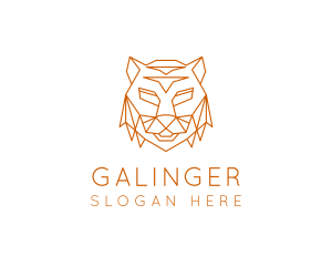 Fierce - Geometric Beast Tiger logo design