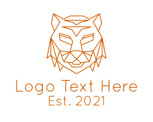 Beast - Orange Geometric Beast logo design