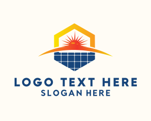 Solar Power Plant - Solar Technology Energy logo design