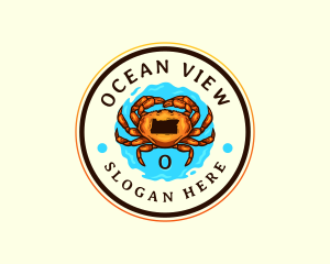 Dungeness Crab Oregon logo design