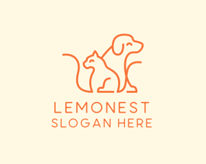 Owner - Orange Cat Dog Pet logo design