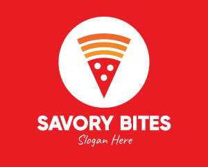Meal - Modern Pizza Slice logo design