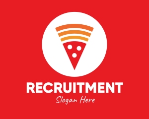 Modern Pizza Slice logo design