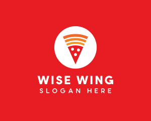 Modern Pizza Slice logo design