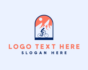 Mountain - Mountain Biking Adventure logo design