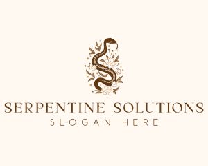 Snake Organic Boho logo design