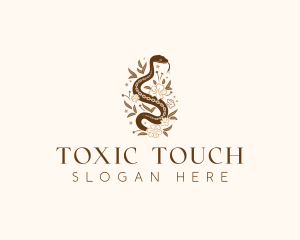 Snake Organic Boho logo design