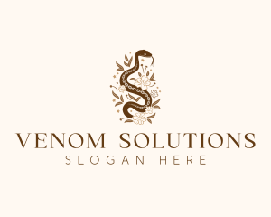 Snake Organic Boho logo design