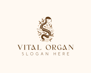 Snake Organic Boho logo design